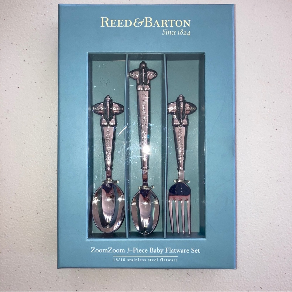 Reed & Barton ZoomZoom ✈️ 3-Piece Baby Flatware